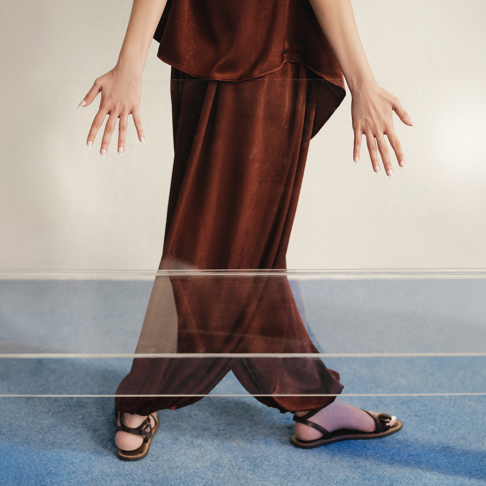 TERRACOTTA ASYMMETRIC DRESS