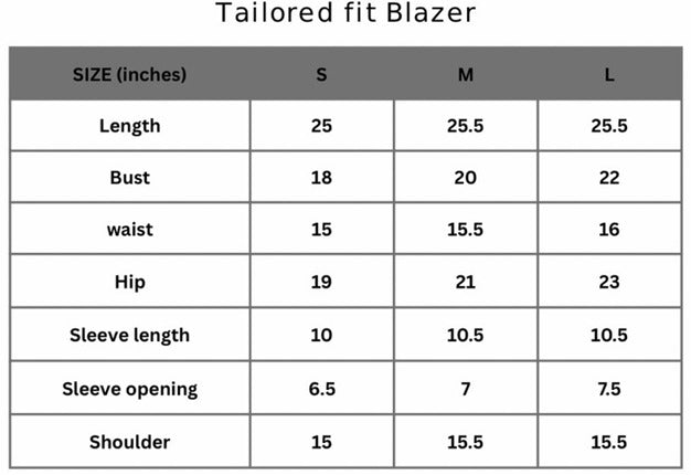 TAILORED FITTED BLAZER