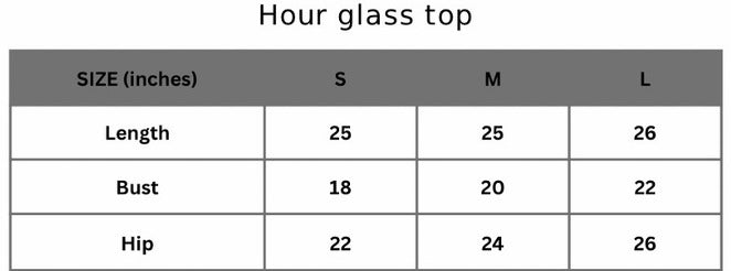 HOUR GLASS TOP